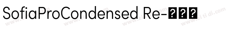 SofiaProCondensed Re字体转换 SofiaProCondensed Re字体转换